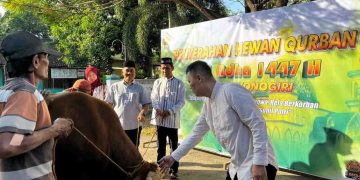 Polres Wonogiri Sembelih 8 Sapi dan 25 Kambing pada Idul Adha 1447 Hijriah