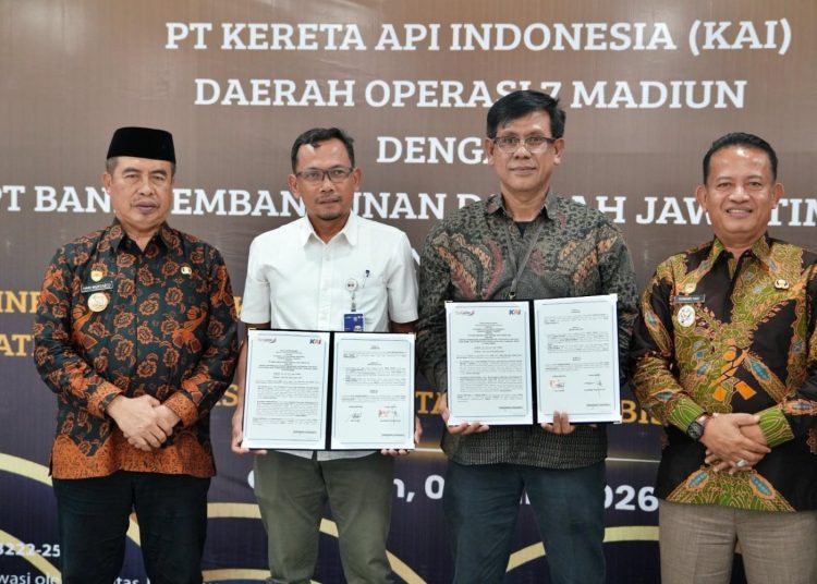 KAI Daop 7 dan Bank Jatim Sepakati Kerja Sama Strategis