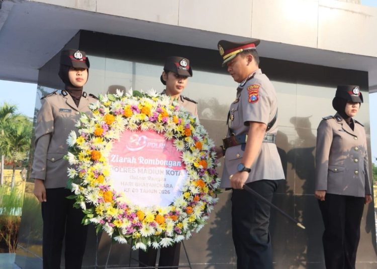 Polres Madiun Kota Gelar Ziarah Jelang HUT Bhayangkara ke-80