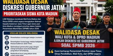 SPMB SMA Negeri 2026 Jadi Sorotan, Walidasa Desak Diskresi Gubernur Jatim Prioritaskan Siswa Kota Madiun
