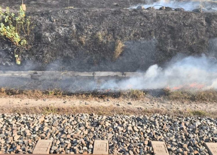 KAI Daop 7 Madiun Imbau Warga Hindari Bakar Rumput Dekat Rel