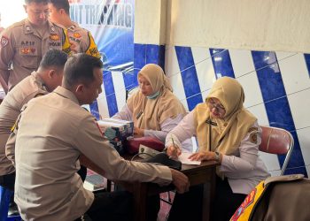 Jaga Garda Terdepan, Polres Wonogiri Gelar Screening TB dan Cek Kesehatan untuk 75 Bhabinkamtibmas