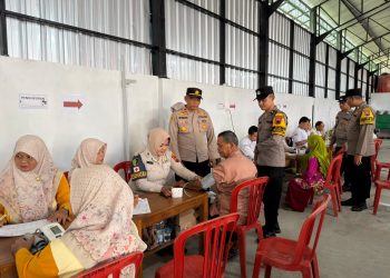 Polres Wonogiri Gelar Skrining TBC dan Cek Kesehatan Gratis, Puluhan Warga Desa Sendang Terindikasi Bergejala