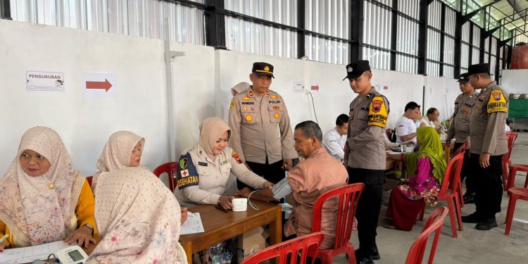 Polres Wonogiri Gelar Skrining TBC dan Cek Kesehatan Gratis, Puluhan Warga Desa Sendang Terindikasi Bergejala