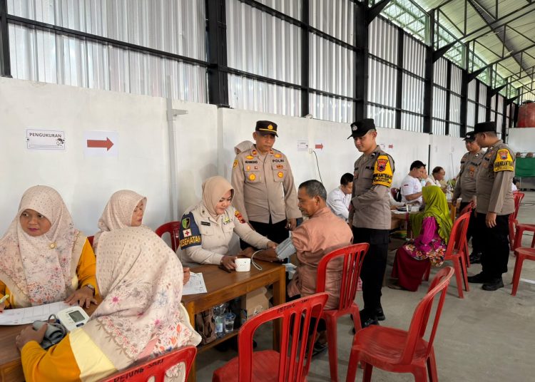 Polres Wonogiri Gelar Skrining TBC dan Cek Kesehatan Gratis, Puluhan Warga Desa Sendang Terindikasi Bergejala
