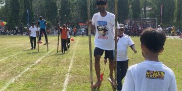 Tinggalkan Gawai Sejenak, Ratusan Pelajar Ngawi Semarakkan Festival Olahraga Tradisional 2026