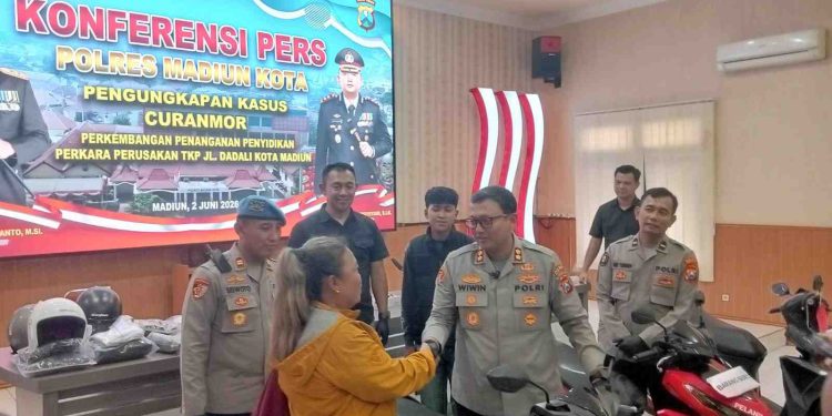 Polres Madiun Kota Ungkap Tiga Kasus Curanmor, Empat Residivis Dibekuk