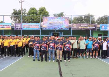 Semarak Hari Bhayangkara ke-80, Polres Madiun Kota Gelar Turnamen Tenis Kapolda Jatim Cup 2026