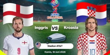 Inggris Hadapi Kroasia pada Laga Pembuka Grup L Piala Dunia 2026, Ujian Awal The Three Lions