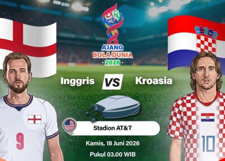 Inggris Hadapi Kroasia pada Laga Pembuka Grup L Piala Dunia 2026, Ujian Awal The Three Lions