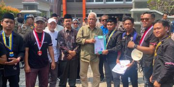 Aliansi Mahasiswa Ngawi Turun ke Jalan, Soroti BBM, RUU Perampasan Aset hingga Alih Fungsi Lahan Pertanian