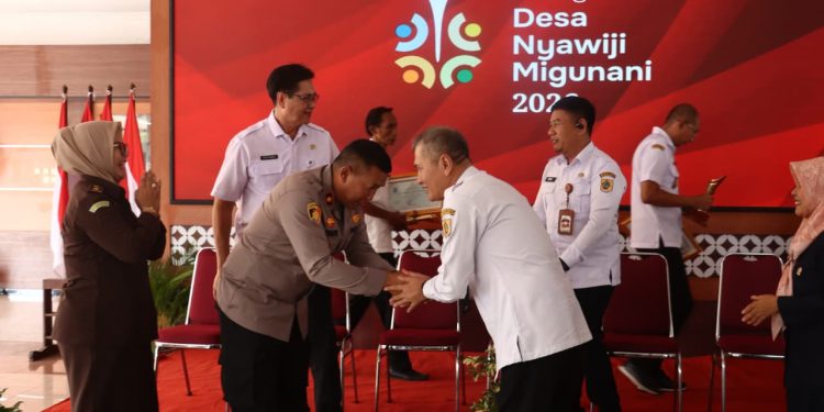 Polres Wonogiri Perkuat Sinergi Pelayanan Publik, Wakapolres Hadiri Penganugerahan Desa Nyawiji Migunani 2026