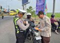 Jelang Pengesahan Warga Baru Perguruan Silat, Satlantas Polres Ngawi Gelar Operasi Gabungan