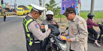 Jelang Pengesahan Warga Baru Perguruan Silat, Satlantas Polres Ngawi Gelar Operasi Gabungan