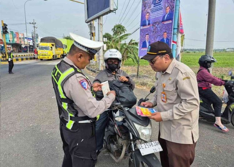 Jelang Pengesahan Warga Baru Perguruan Silat, Satlantas Polres Ngawi Gelar Operasi Gabungan