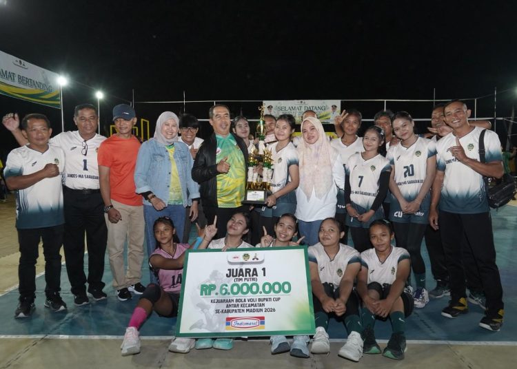 Bupati Madiun Pastikan Pembinaan Atlet Berlanjut usai Bupati Cup Voli 2026