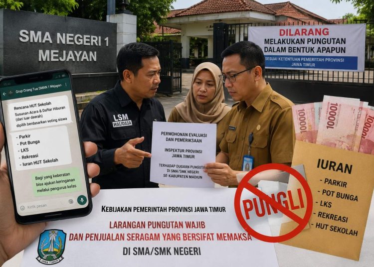 LSM Walidasa Ajukan Pemeriksaan Dugaan Pungutan SMAN 1 Mejayan