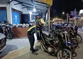Satlantas Polres Ngawi Tilang 16 Kendaraan dalam Patroli Hunting System, Knalpot Brong Jadi Sasaran Utama
