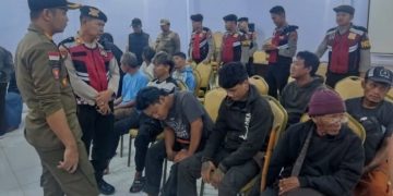 Patroli Gabungan di Kota Ngawi, 14 Pengamen dan Pengemis Diamankan