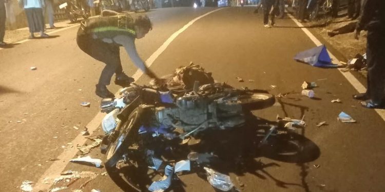 Dua Motor Tabrakan di Jalan Salak Wonogiri, Pengendara Luka Kepala