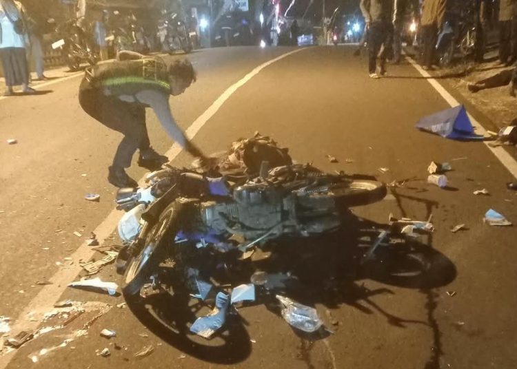Dua Motor Tabrakan di Jalan Salak Wonogiri, Pengendara Luka Kepala