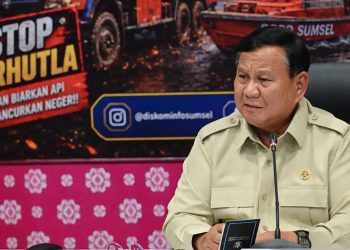 Prabowo Pantau Karhutla Jambi dan Lampung, Minta Titik Api Way Kambas Segera Dipadamkan