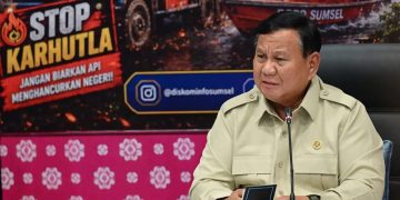 Prabowo Pantau Karhutla Jambi dan Lampung, Minta Titik Api Way Kambas Segera Dipadamkan