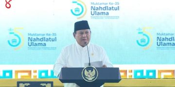 Buka Muktamar NU, Prabowo Tekankan Pentingnya Keadilan dan Kemakmuran