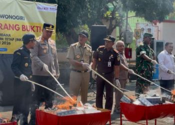 1,65 Juta Batang Rokok Ilegal Dimusnahkan Kejari Wonogiri, Aparat Perkuat Pengawasan Jalur Distribusi