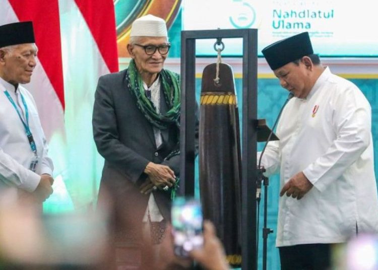 Prabowo Tutup Muktamar ke-35 NU di Jombang, Sampaikan Selamat untuk Miftachul Akhyar dan Gus Kikin