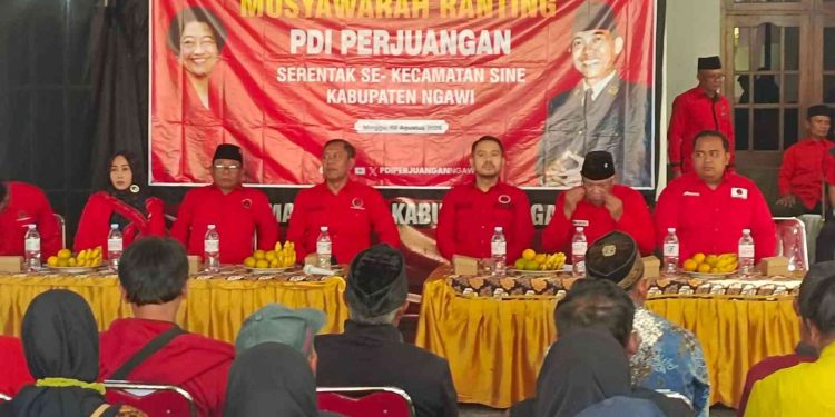 PDI Perjuangan Ngawi Perkuat Konsolidasi Hingga Tingkat Ranting, Siapkan Mesin Partai Hadapi Pemilu