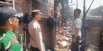 Rumah Warga di Ngadirojo Ludes Terbakar, Polisi dan Tim Gabungan Bergerak Cepat Lakukan Penanganan