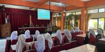 Satlantas Polres Wonogiri Edukasi Pelajar SMKN 1 Wonogiri, Tanamkan Budaya Tertib Berlalu Lintas
