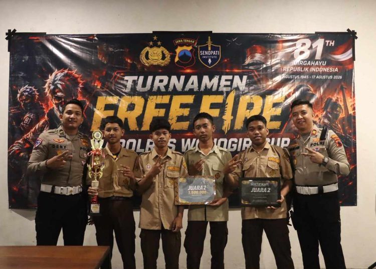 Polres Wonogiri Dorong Kreativitas Pelajar Lewat Turnamen Free Fire Kapolres Wonogiri Cup Seri 2