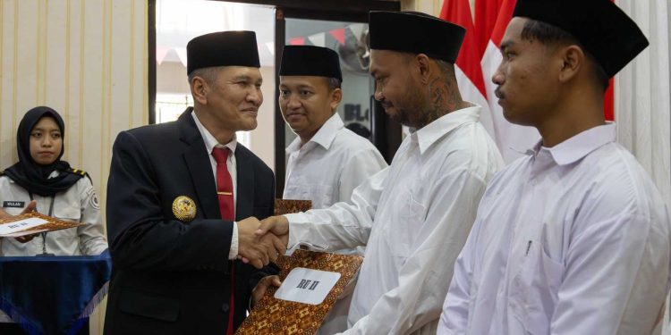 HUT ke-81 RI, Bupati Wonogiri Serahkan Remisi kepada Narapidana dan Anak Binaan