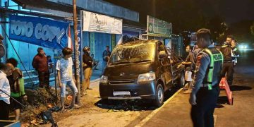 Pick Up Terguling di Bulusulur Wonogiri, Dua Orang Alami Luka Ringan