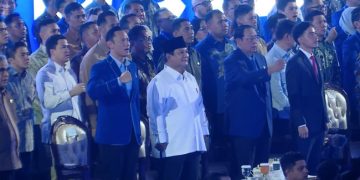 Prabowo-Gibran Hadiri Puncak HUT Ke-25 Partai Demokrat di GBK