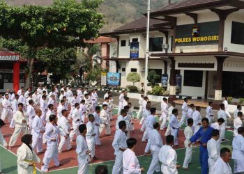 Asah Kesiapan Personel, Polres Wonogiri Gelar Ujian Bela Diri Polri Semester II 2026