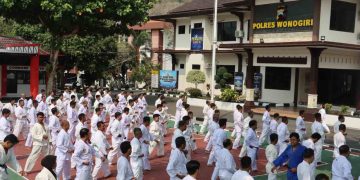 Asah Kesiapan Personel, Polres Wonogiri Gelar Ujian Bela Diri Polri Semester II 2026