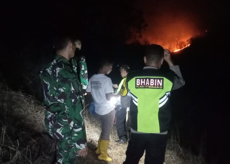Tiga Kebakaran Lahan Melanda Wonogiri, Polisi dan Warga Bergerak Cegah Api Merembet ke Permukiman