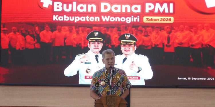 Bupati Wonogiri Ajak Warga Perkuat Gotong Royong Lewat Bulan Dana PMI 2026
