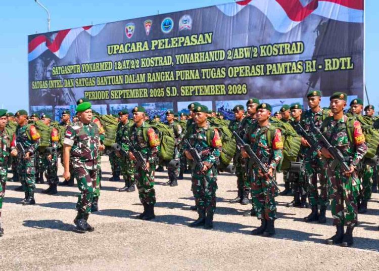 350 Prajurit Yon Armed 12 Kostrad Pulang dari Pamtas RI-RDTL