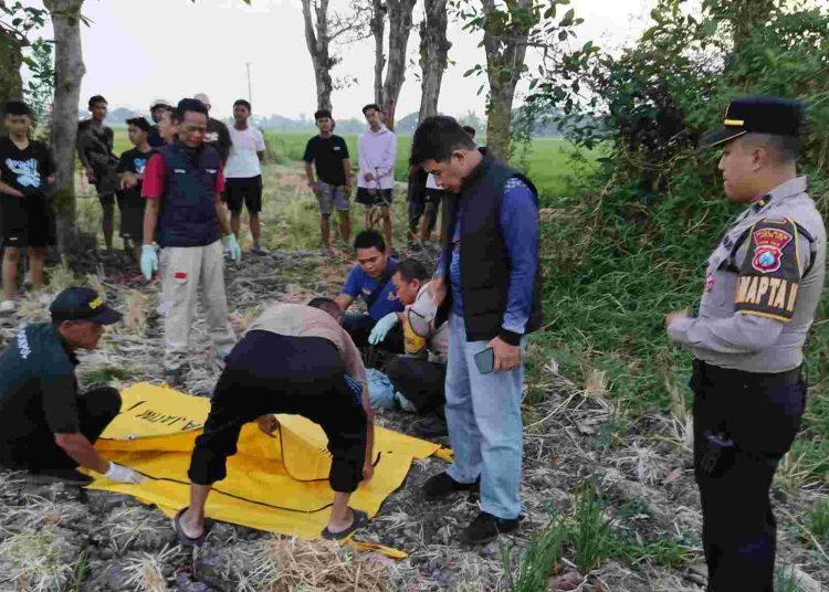 Pria 64 Tahun Ditemukan Meninggal di Persawahan Rejomulyo Madiun, Polisi Lakukan Pemeriksaan