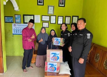 HUT Humas Polri ke-75, Sihumas Polres Madiun Salurkan Sembako ke Panti Asuhan Lentera Hati