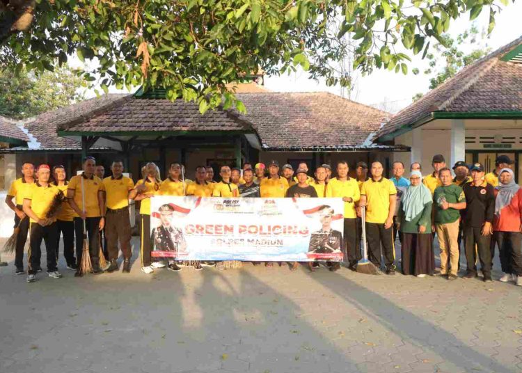 Polres Madiun Gelar Green Policing di Masjid Sewulan, Perkuat Kepedulian terhadap Lingkungan