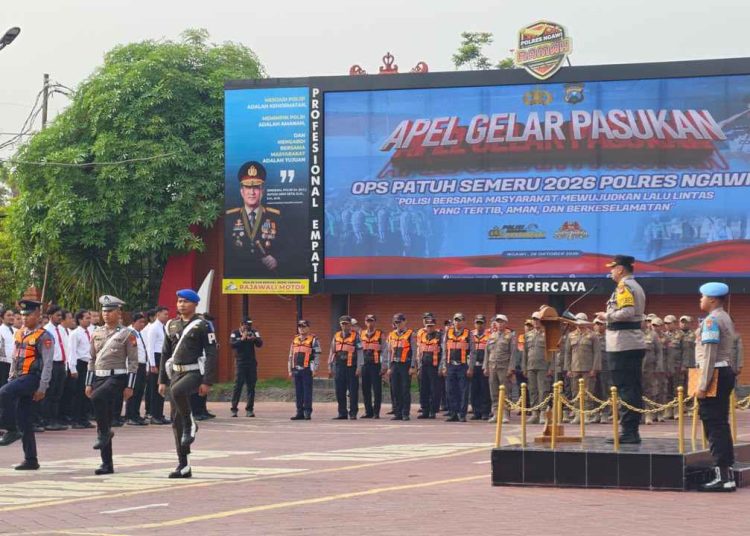 Polres Ngawi Gelar Operasi Patuh Semeru 2026, Fokus Tingkatkan Disiplin dan Keselamatan Berlalu Lintas