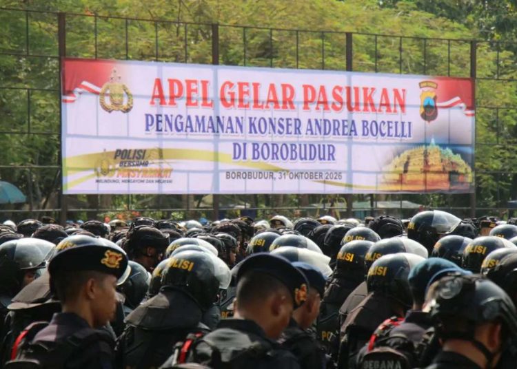 3.229 Personel Gabungan Dikerahkan Amankan Konser Andrea Bocelli di Borobudur, Polda Jateng Siapkan Rekayasa Lalu Lintas